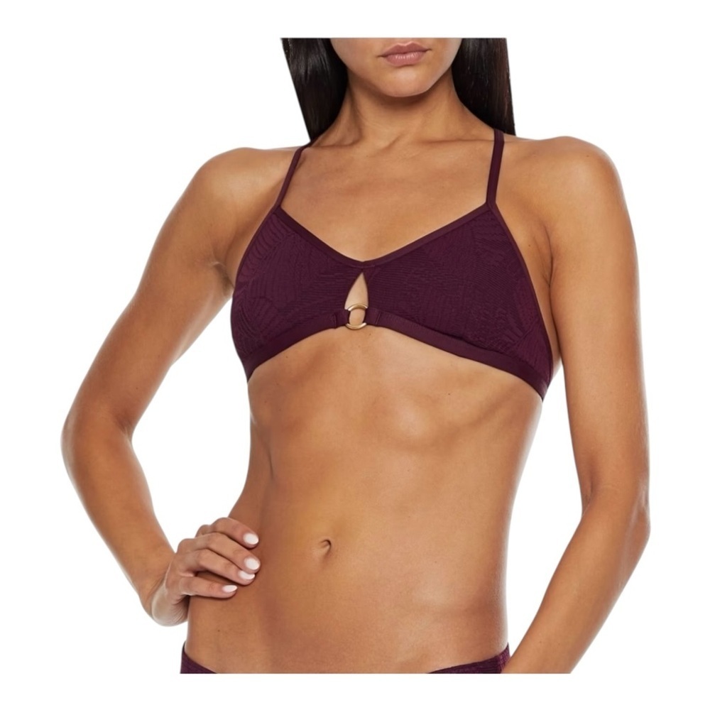 JETS AUSTRALIA BY JESSIKA ALLEN Gidget bikini top in plum NWT